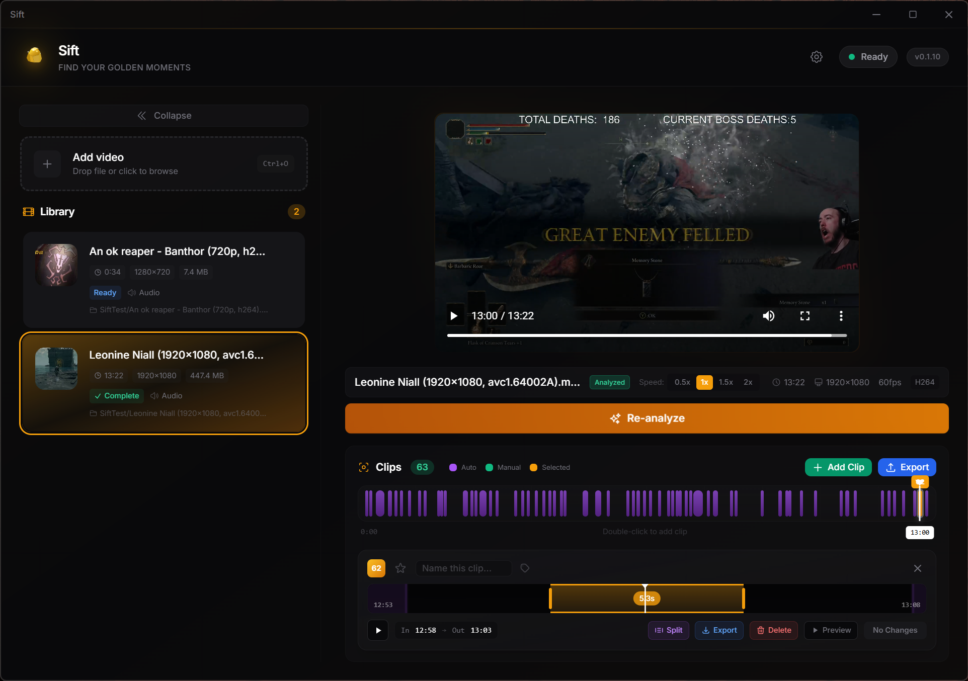 Sift - Find the Gold in Your Gameplay